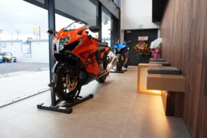 バイク展示コーナー